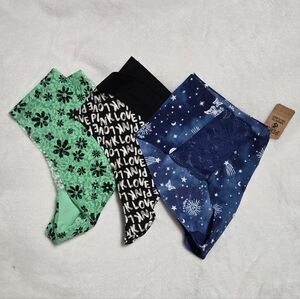 PINK Victoria's Secret 3-Pack Underwear - Green, Black, Navy